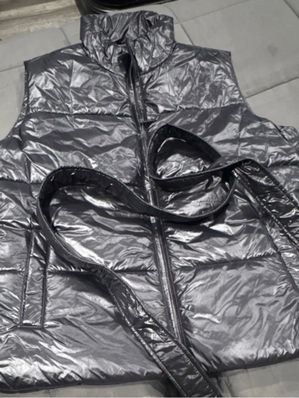 Calvin Klein Jeans Black Satin-Look Jacket Interior